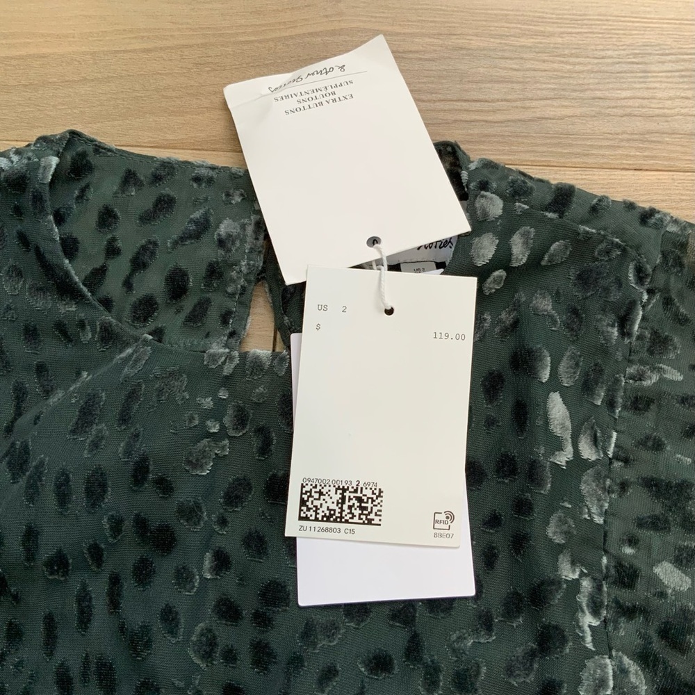 & OTHER STORIES Sheer Voluminous Sleeve Mini Dress - Picture 8 of 11